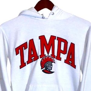 Women’s The University of Tampa White Red Spartan Hoodie
